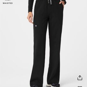 High wasted Isabel wide leg scrub pants